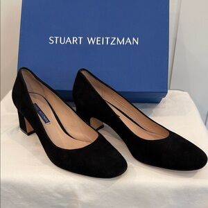 Stuart Weitzman Black Suede Heels